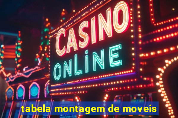 tabela montagem de moveis